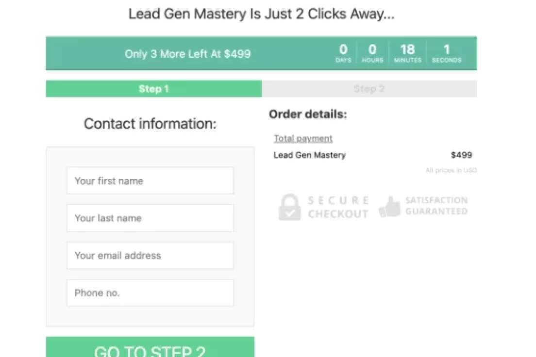 Zarak C – Lead Gen Mastery 2023