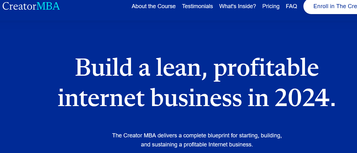 Justin Welsh - The Creator MBA Justin Welsh - The Creator MBA