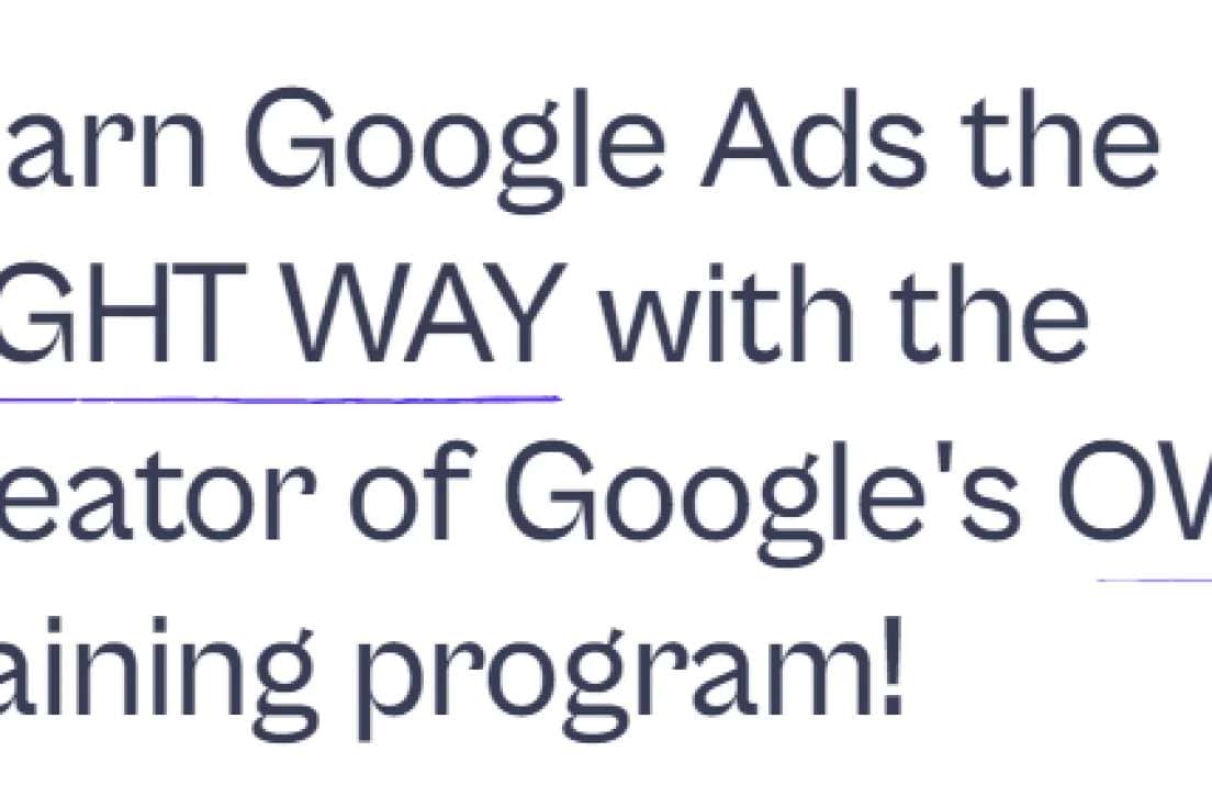 Oliver – Google Ads Masters – Learn Google Ads the RIGHT WAY